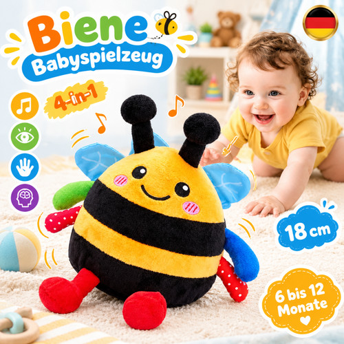 Plüsch biene musikspielzeug - biene,